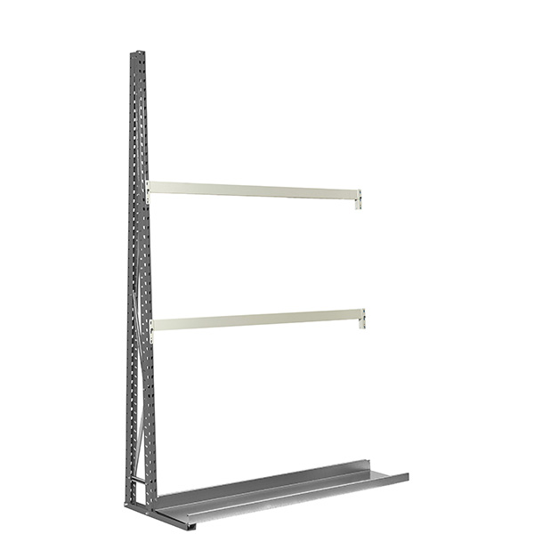 Fanair_017-1211 Anbauregal Vertikalregal einseitig grau